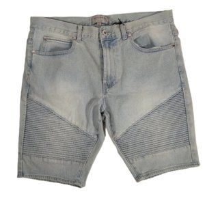 Bullhead Skinny Denim Shorts 34 Men NEW Blue Jean Shorts